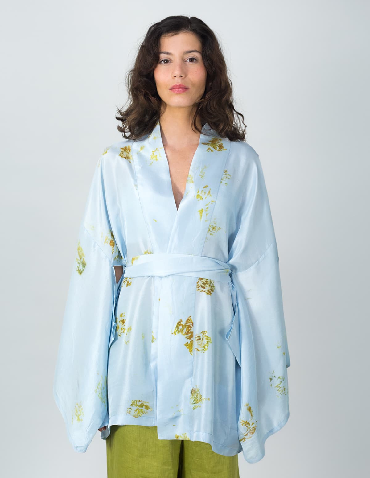 Kimono en soie Jodhpur, version courte