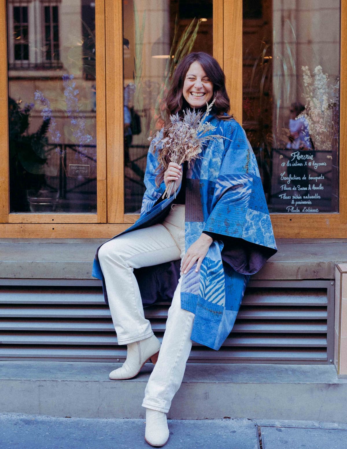 Kimono en soie Patchwork