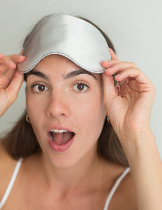 Masque de nuit ajustable, en soie bio