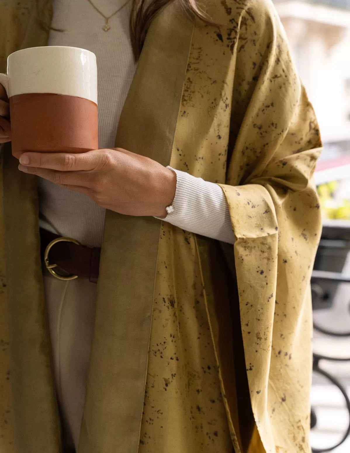 Kimono en soie bio Mudra Réversible - nimboo.fr