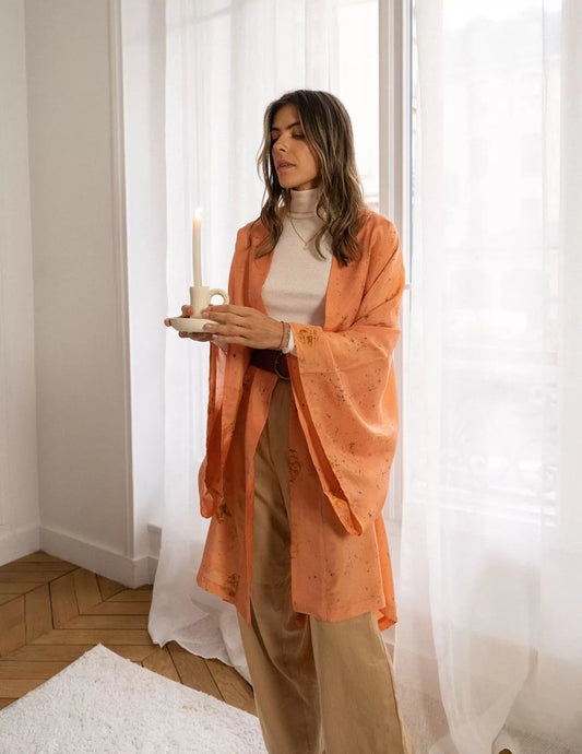 Kimono en soie bio Sukha - nimboo.fr