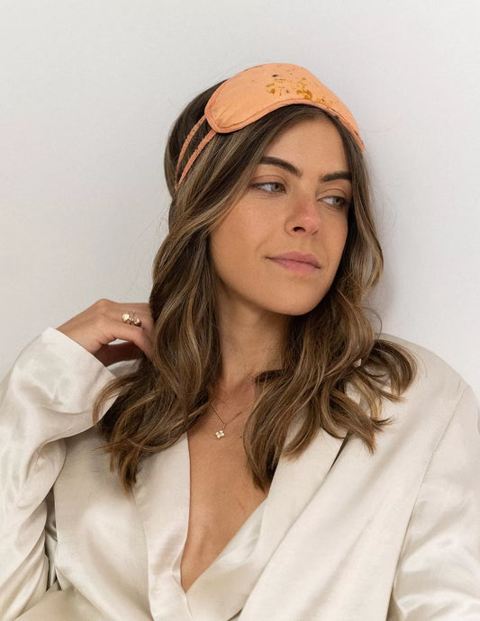 Masque de nuit en soie bio Sukha - nimboo.fr