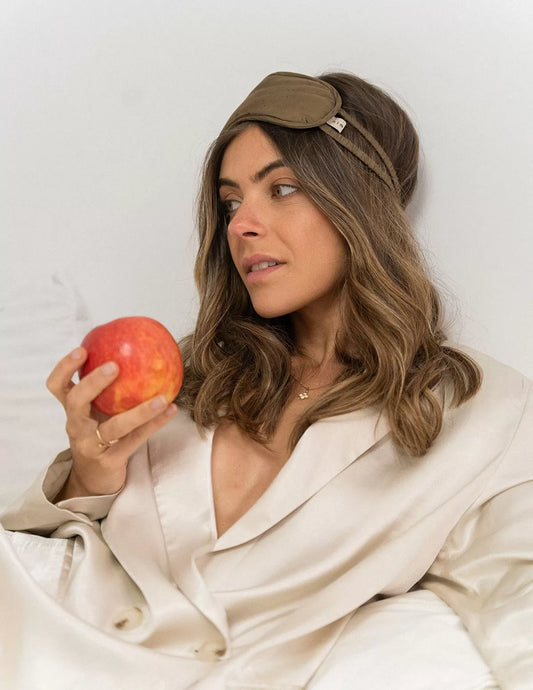 Masque de nuit en soie bio Padma - nimboo.fr