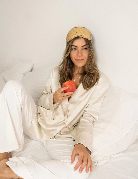 Masque de nuit en soie bio Ananda - nimboo.fr