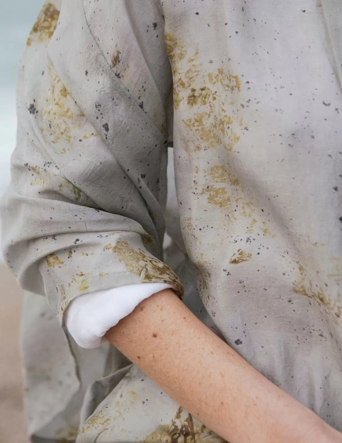 Kimono en soie bio Hirondelle Court - nimboo.fr