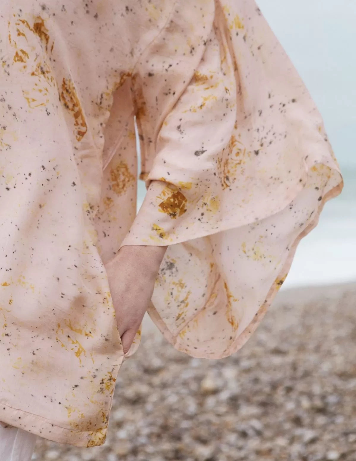 Kimono en soie bio Colibri Court - nimboo.fr