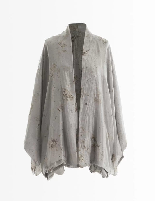 Kimono en soie bio Hirondelle Court - nimboo.fr