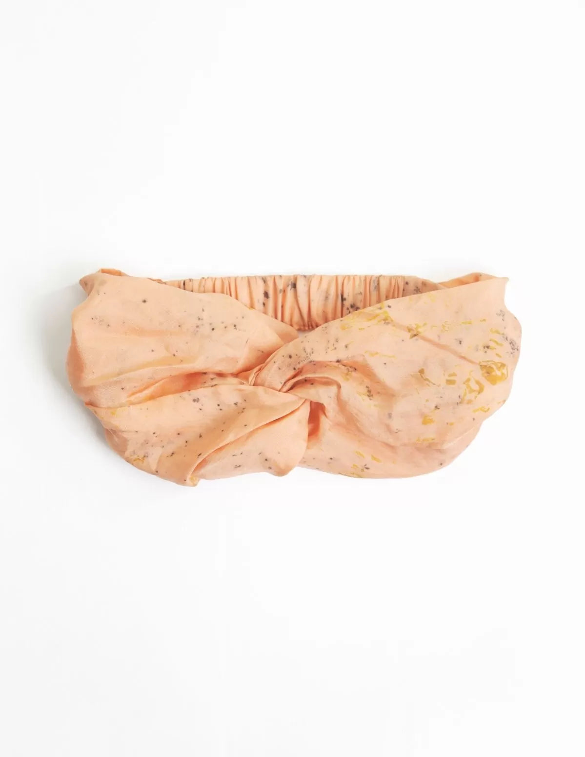 Bandeau en soie pour cheveux, orangé, photo du produit sur fonds blanc