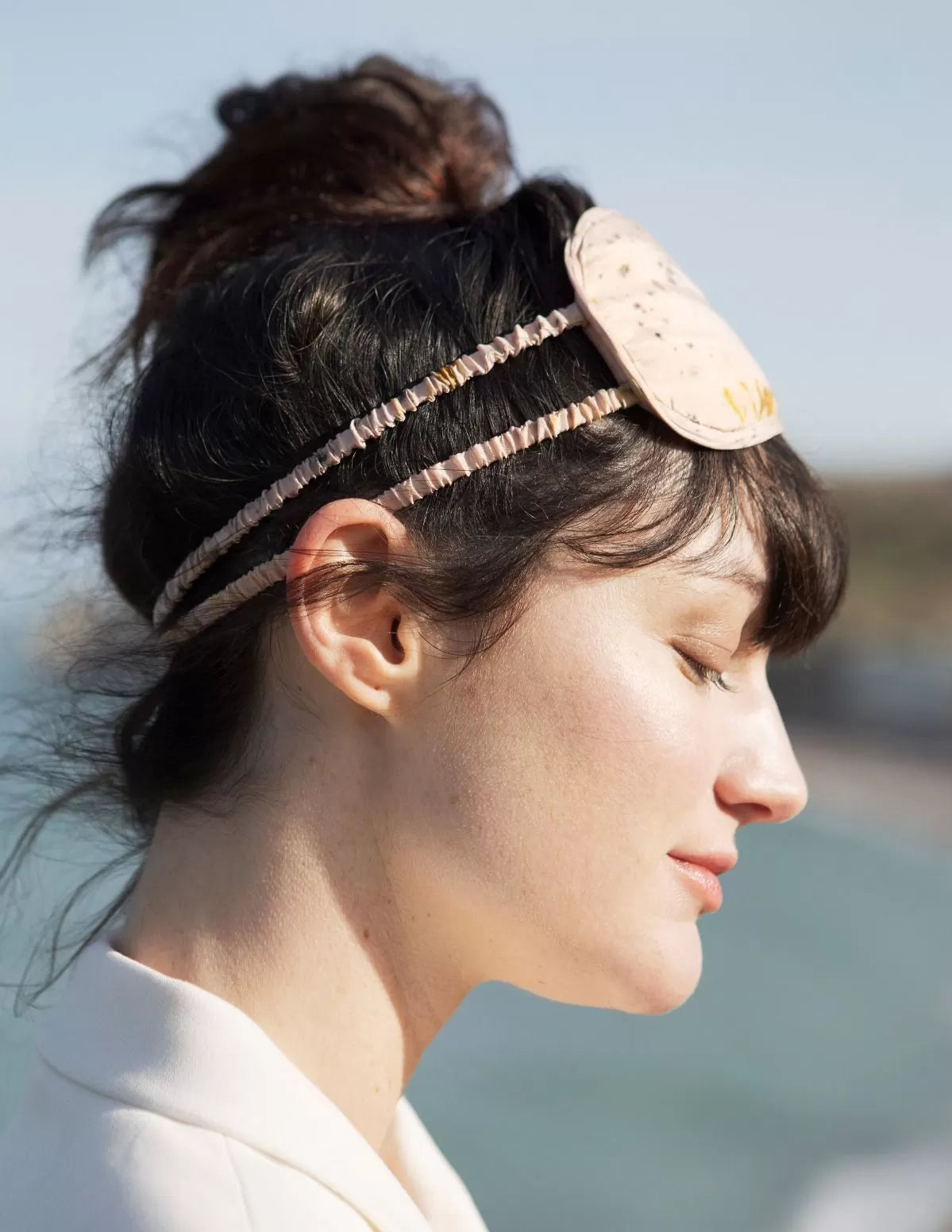 Masque de nuit en soie bio Colibri - nimboo.fr