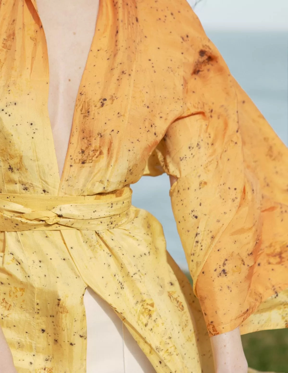 Kimono en soie bio Rossignol - nimboo.fr