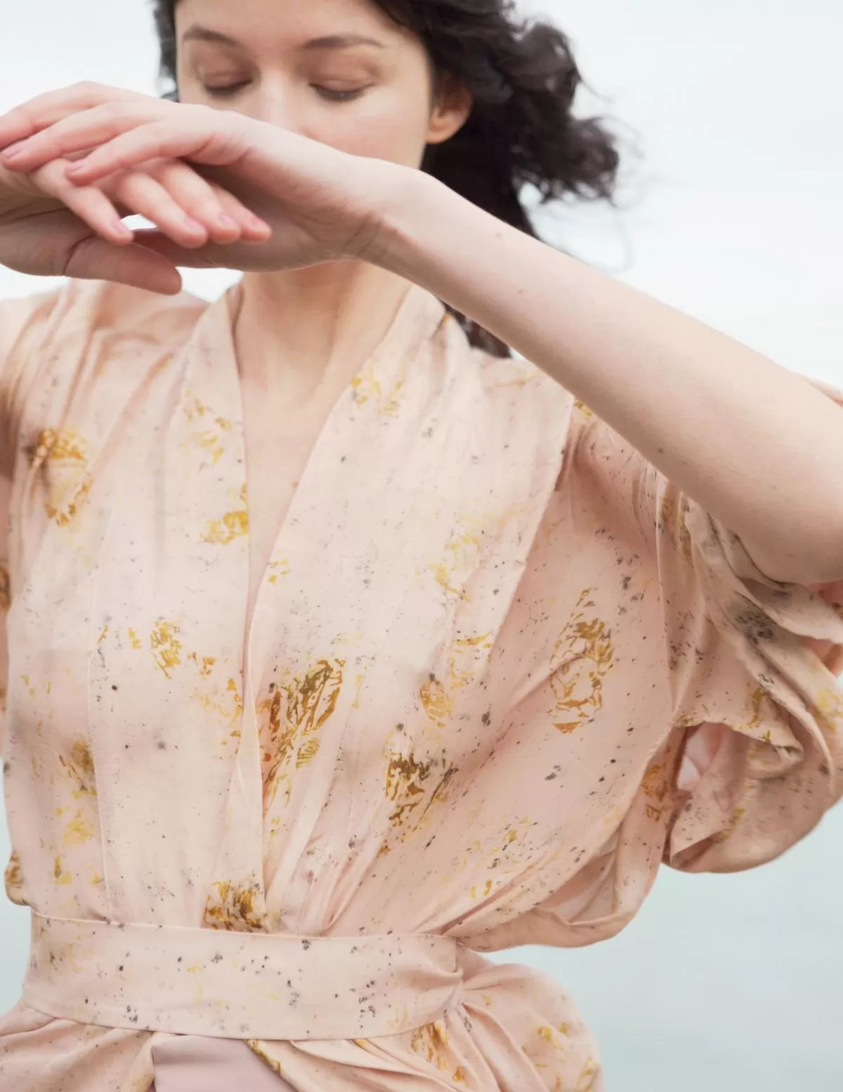 Kimono en soie bio Colibri - nimboo.fr