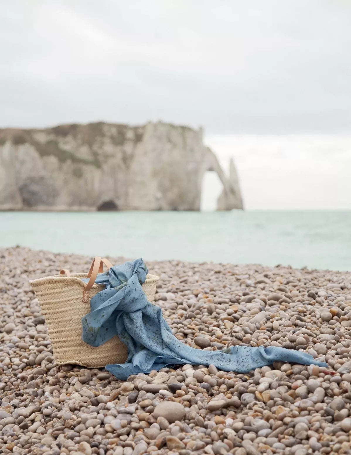 Echarpe en soie bio Mésange - nimboo.fr