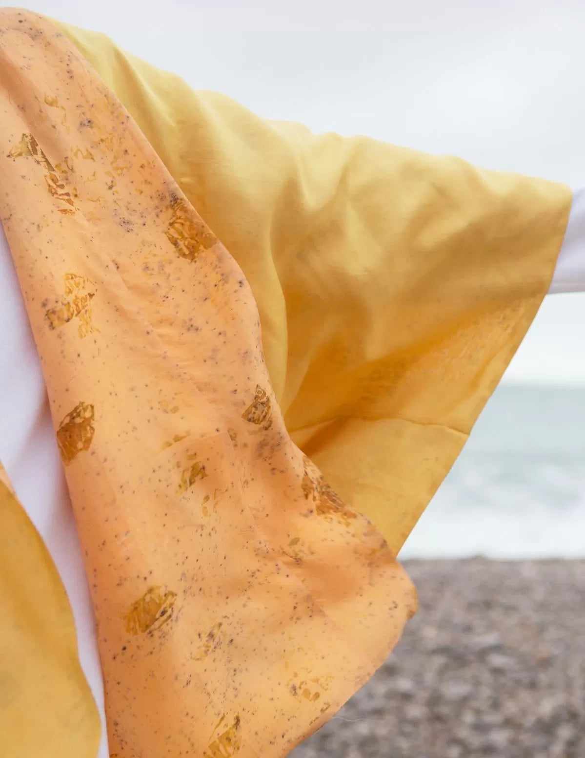 Kimono en soie bio Rossignol Réversible - nimboo.fr