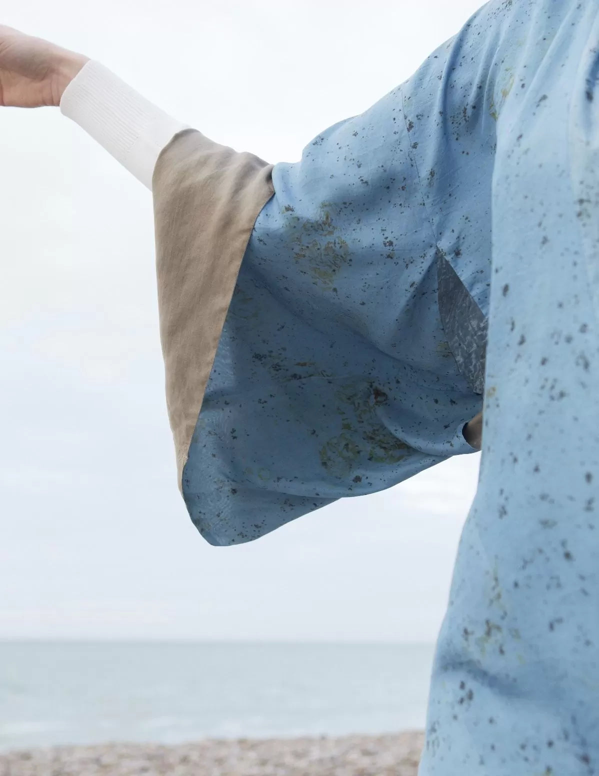 Kimono en soie bio Étourneau Réversible - nimboo.fr