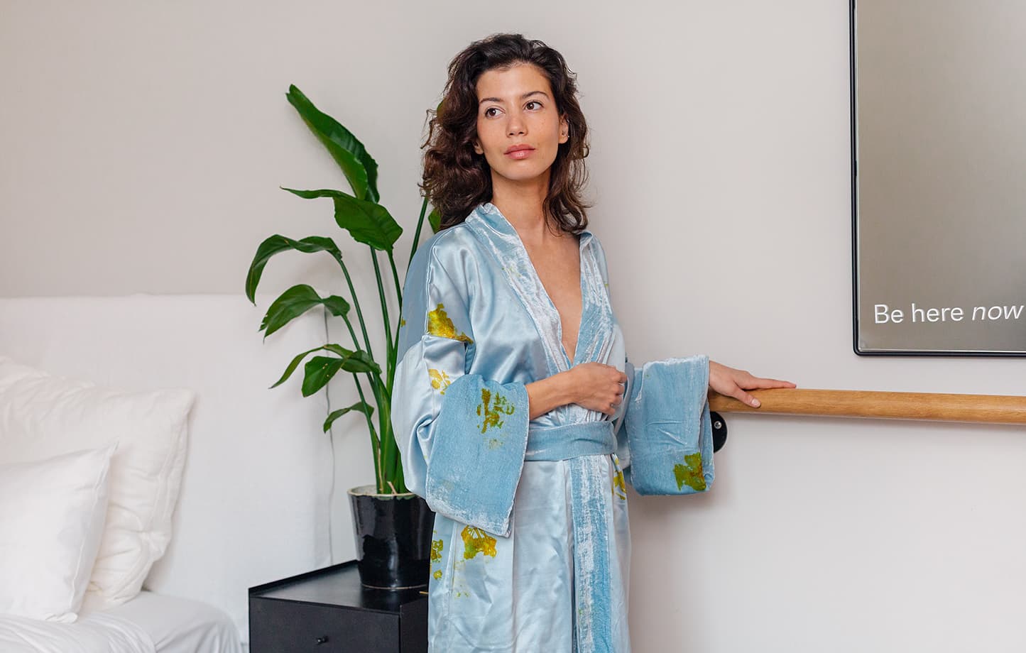Kimono d'hiver en soie bio et velours - Modèle Jodhpur