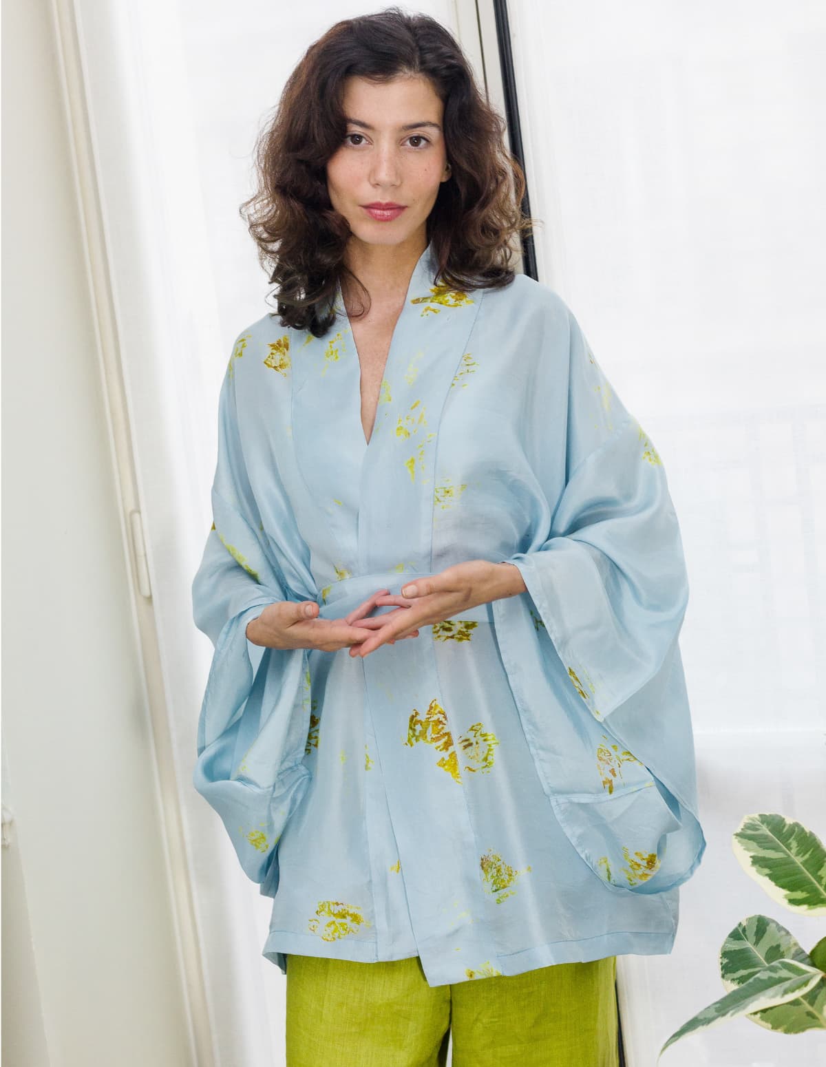 Kimono en soie Jodhpur, version courte