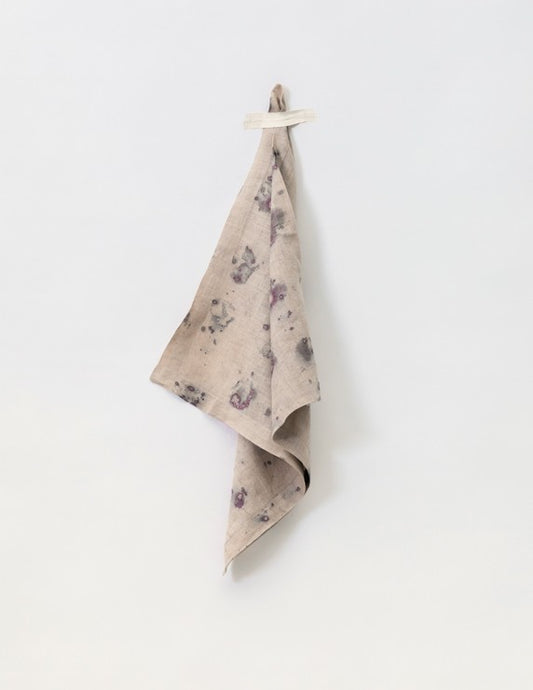 Serviette de table en lin bio Fleur - nimboo.fr