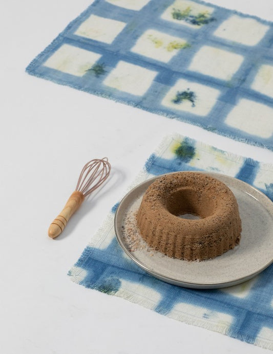 Sets de table en lin bio peints à la main - nimboo.fr