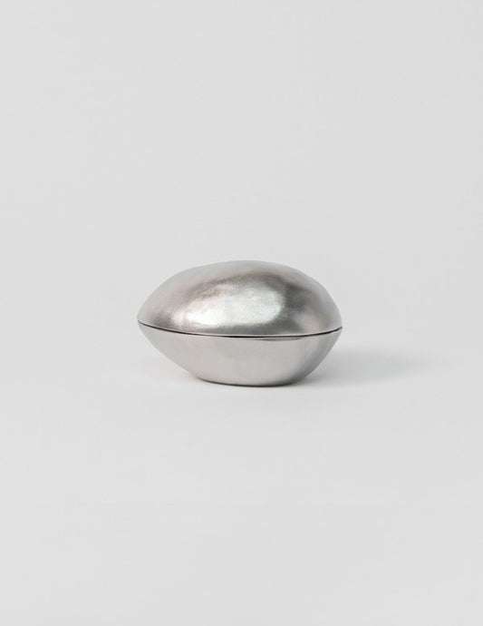 Bol en métal recyclé, en deux parties, ouvert