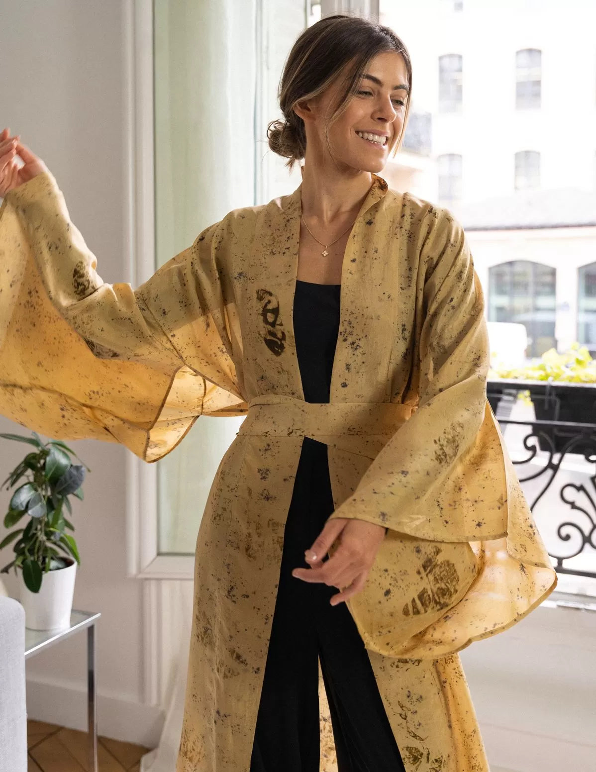 Kimono en soie bio Mudra - nimboo.fr