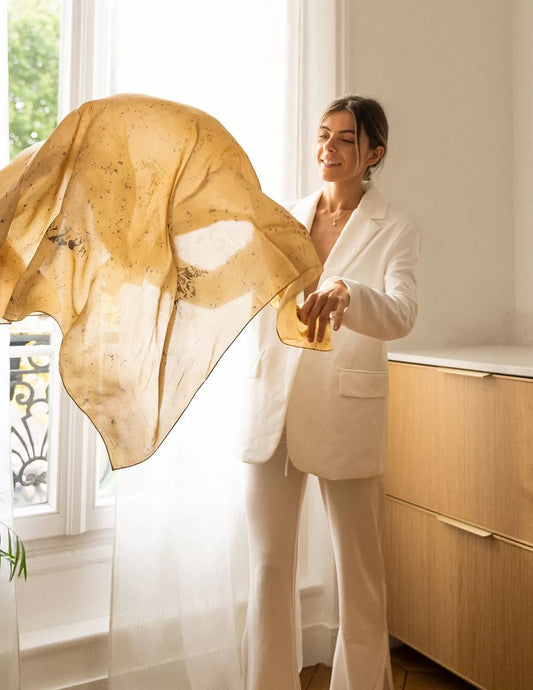 Echarpe en soie bio Ananda - nimboo.fr