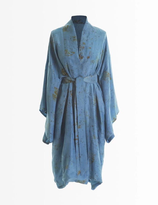 Kimono en soie bio Mésange - nimboo.fr