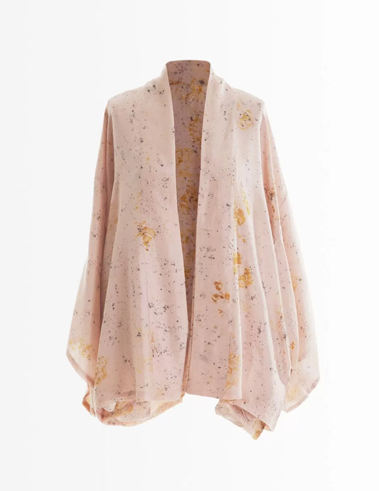 Kimono en soie bio Colibri Court - nimboo.fr