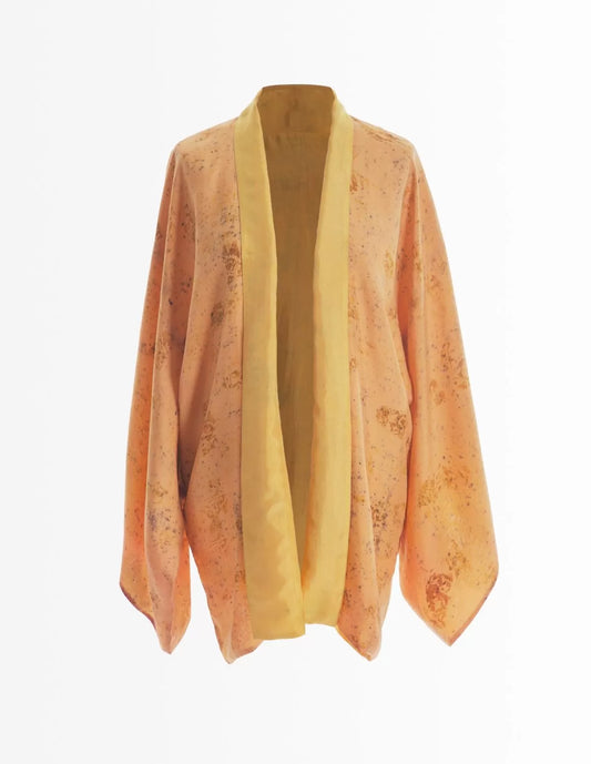 Kimono en soie bio Rossignol Réversible - nimboo.fr