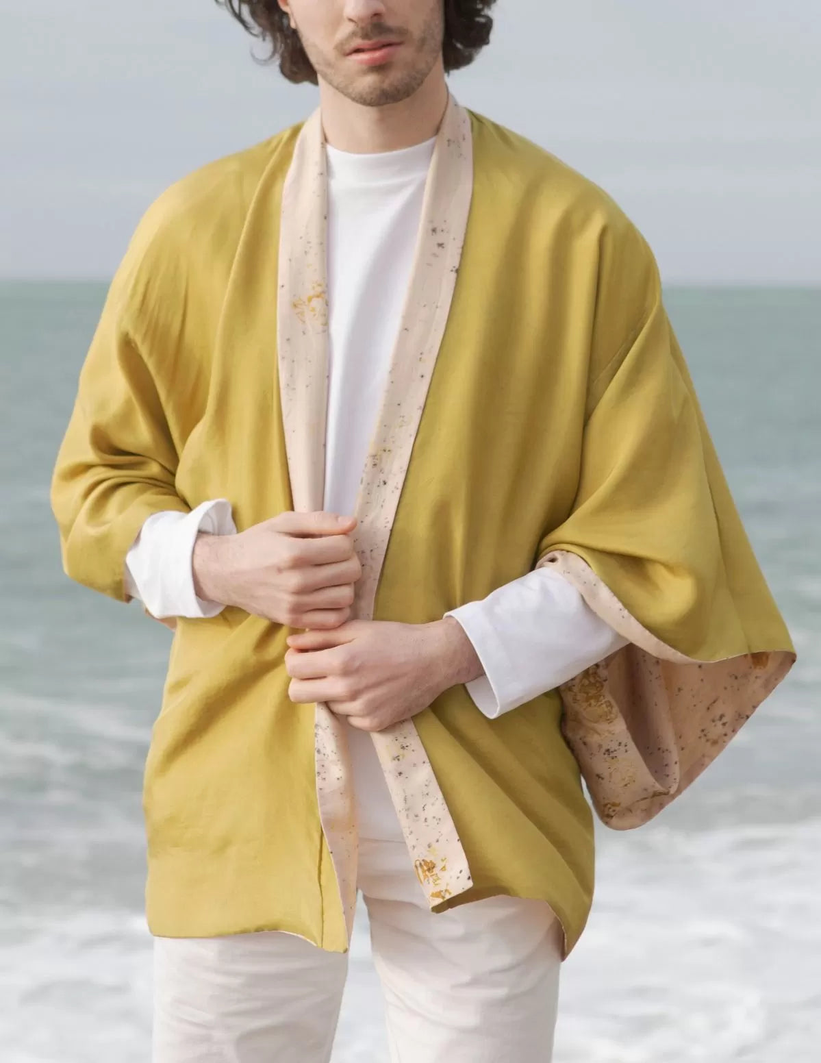 Kimono en soie bio Colibri Réversible - nimboo.fr